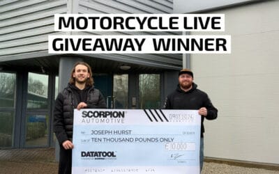 Joseph Hurst Wins Big at Motorcycle Live and Collects His Prize